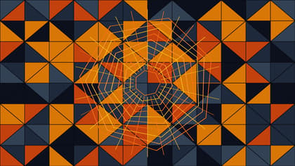 Abstract vector illustration of generative search rankings, radar dials, and brand citation metrics