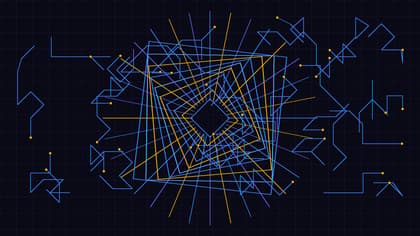Abstract vector diagram of transactional AI agent payment routing and tokenized billing meshes